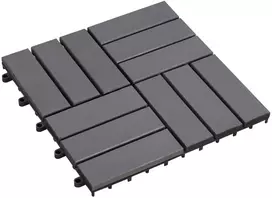 Terasinė Plytelė 20 pcs Pilka 30 x 30 cm