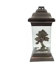 Candle Geralda Medis. 36 h. Transparent col./Copper col.