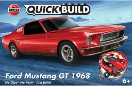 Airfix QUICKBUILD Ford Mustang GT 1968 modelis be klijų vaikams