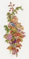 Oven Siuvinėjimo rinkinys kryželiu „Rudens uogos“, 19×44 cm