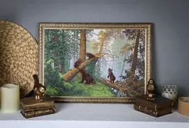 Zolotoe Runo Kryželiu siuvinėjimo rinkinys „Rytas pušyne“ 43,7x29,3 cm
