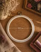 Nurge Permatomas apvalus siuvinėjimo lankelis 20,5 cm Flexi Hoop