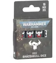 Games Workshop Warhammer 40K orkų Ghazghkull kauliukų rinkinys (16 vnt.)
