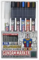 Mr Hobby Gundam Pouring Inking Pen markerių rinkinys modelių detalizavimui