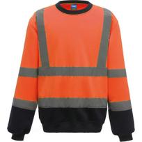 Yoko Mens Hi-Vis Sweatshirt L tamsiai mėlyna/oranžinė