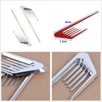 Chrome Silver Car Fenders Body Side False Vent Air Flow Intake Cover Sticker