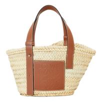 Loewe Mažas pintas krepšys Natūralus/Rudos spalvos Moteriškas su viršutine rankena 327-02-S93-2435 Basic Set (Bag+Dust Bag)