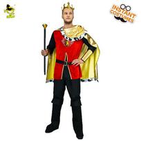 Adult Men's European King Halloween Cosplay Costume, Big Male King Stage Costume One size fits all
