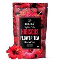 MĖLYNA ARBATA - Hibisko Žiedų Arbata - 100g - 100+ Puodelių | ARBATOS ODOS ŠVYTĖJIMUI STIPRINTI | Be kofeino - Žiedų pagrindu - Rūgštokas skonis | Paminėta Shar