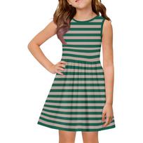 Vasarinė princesės suknelė mergaitei - A formos liemenės ir suknelės sujungimo suknelė 130