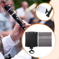Instrumentų lapų laikiklis Klarnetui Muzikos stovas Praktikai Praktinis Stabilus Maršo orkestrui Lyra