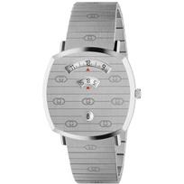 Gucci YA157410 Grip kvarcinis unisex laikrodis 38mm sidabras