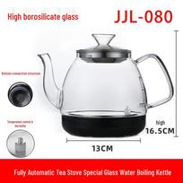 Electric Tea Brewing Kettle with Glass Pot and Base Filler