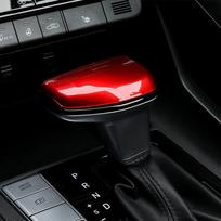 1× Red FInish Gear Shifter Knob Cover Trim For Hyundai Elantra CN7 2021-2025 LHD