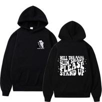 Rapper Eminem Slim Shady New Hoodies Singer Graphic Printing Sweatshirts for Fans Long Sleeve Men Women Clothing Sudaderas Hoody S