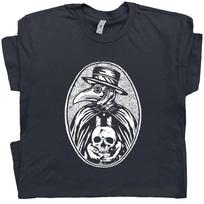 Plague Doctor Shirt Medicine Black Death Occult Dark Humor Tee Skull Steam Punk  Unisex T-Shirt XXXXL