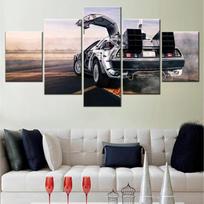 5 vnt. Sienų meno drobės plakatas Automobilis Atgal į ateitį DeLorean Tapetai Tapyba Svetainės Miegamojo Paveikslas Spaudinys Namų dekoras 20X35 20X45 20X55CM