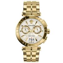 Versace VBR060017 Aukso atspalvio Aion Chrono Vyriškas laikrodis 45mm auksas