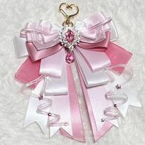 Ribbon Bow Double Layer Ita Bag Pendant Decoration Accessories DIY Handmade Lolita Anime Periphery Bag Tie Jewelry Gift