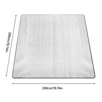 200x200cm Vandeniui atspari izoliacinė putplasčio folijos kilimėlis, Šildantis palapinės miego kilimėlis stovyklautojams, žygeiviams, kuprininkams, žygiams, paplūdimiui, namams