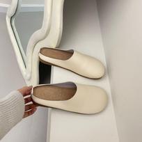 Lazy Man Half Slipper Flat Moeller Single Shoe Woman 40 balta