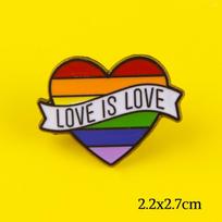 Gay Pins Rainbow Heart Enamel Pins Sheep Love Is Love Badges On Clothes Jeans Metal Badges On a Backpack Set Stripe For Clothes