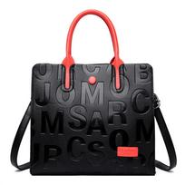 Large Capacity Vintage Ladies Tote Bag Letter Leather Woman Handbag Designer Bags For Women  New Luxury Brand Shoulder Bags