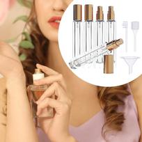 5 Pack of 10ml Glass Atomizer Bottles with Leakproof Design for Fragrance auksas