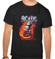 AC-DC AC DC Logotipas Roko Muzika Vaikų Marškinėliai Juodi -1077 -SW-Kids- S brown