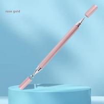 2 In1 Stylus Pen for Mobile Phone Tablet Drawing Pen Capacitive Pencil Universal Touch Screen Pen for Pad iPhone Android rožinio aukso spalvos