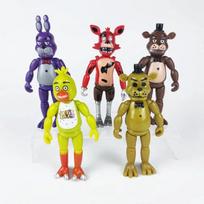5-6 vnt./rinkinys FNAF Security Breach Veiksmo figūrėlės Sąnariuose judančios Nuimamos Bonnie Foxy Fazbear Meškinas Lėlės Žaislai