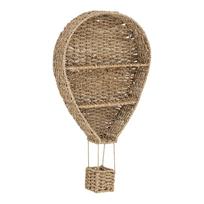 Vaikiška knygų lentyna natūralios spalvos iš jūržolės 59x105 cm Ditter – Bloomingville Mini