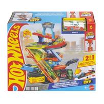 Hot Wheels City Transforming Stunt Garage parking garage (JHL94)