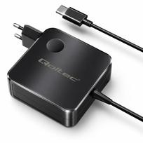 Qoltec GaN 65W charger USB-C PD PPS 5V 21V 3A 3.25A