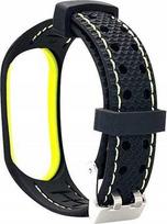 Beline Sport Strap for Xiaomi Mi Band 3/4, Black-Lime