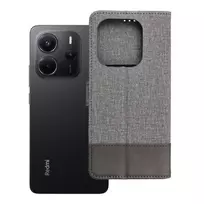 OEM Flip case for Xiaomi Redmi Note 14 4G (GLOBAL - 164.84mm x 78.15mm x 8.16mm) Rubber Book gray