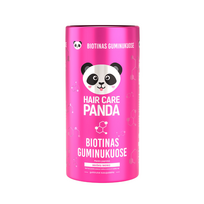 Hair Care Panda Biotin Gummies maisto papildas biotinas, 60 guminukų