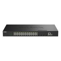 D-Link  28-Port Gigabit Stackable PoE+ Smart Managed Switch with 4 x 10G SFP+ Ports | O790069474590  | 0790069474590