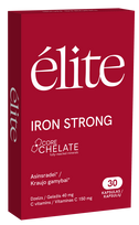 ELITE Iron Strong, geležies bisglicinatas kapsulės, 30 vnt.