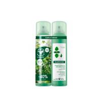 Valomasis sausas šampūnas su dilgėlėmis Klorane, 2x150 ml