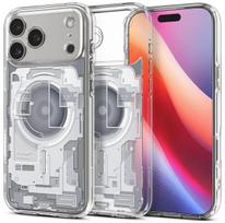 Telefono dėklas iPhone 17 Pro skaidrus MagSafe Spigen