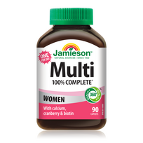 JAMIESON MULTI 100 Vitaminų ir mineralų kompleksas moterims, tabl. 90vnt.