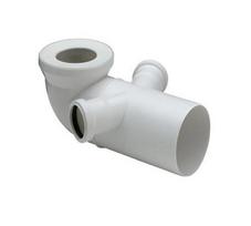 VIEGA WC alkūnė 90° su dviem išvadais 191801