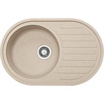 FRANKE Virtuvės kriauklė RONDA 77x50 cm, ROG 611 pop-up, beige
