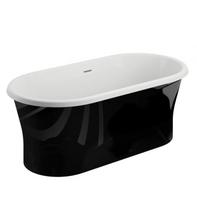 Polimat laisvai stovinti vonia AMONA NEW NERO 150x75 cm, 00058