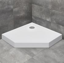 Dušo padėklas Radaway Doros PT Compact Penkiakampis 80x80, baltas