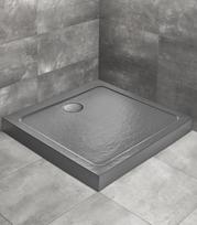 Dušo padėklas Radaway DOROS C Compact kvadratinis 90x90 cm, antracito akmuo
