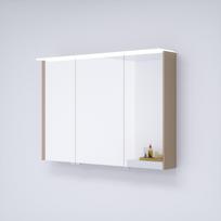Kame Exclusive LOFT veidrodinė spintelė 120x71 cm, MC3DML/120-70/D15-LFT COCOA BROWN