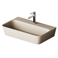 Praustuvė PAA QUADRO SilkStone 700x430mm matinė caffe latte