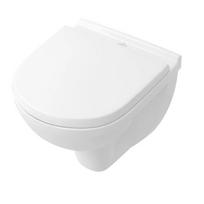 Pakabinamas tualeto puodas Villeroy & Boch O.Novo Compact, SoftClose dangtis, baltas